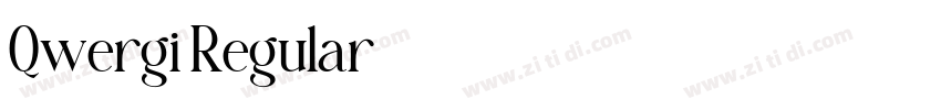 Qwergi Regular字体转换 Qwergi Regular字体转换